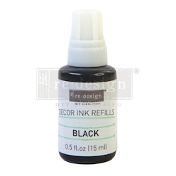 Re Design® - Stämpelfärg Refill 15ml - BLACK