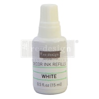 Re Design® - Stämpelfärg Refill 15ml - WHITE