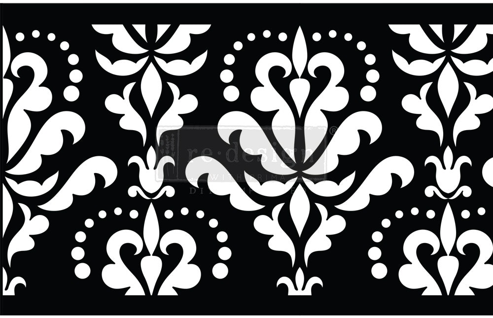 SCHABLON - Re Design STICK & STYLE - Damask Flourish