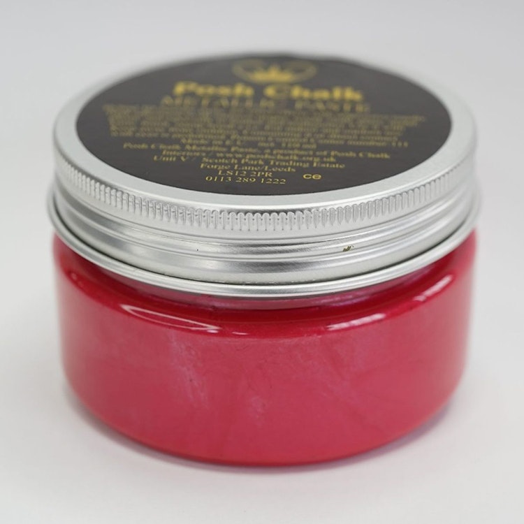 EMBOSSINGPASTA - Posh Chalk Metallic Paste - RED MEDIUM CADMIUM