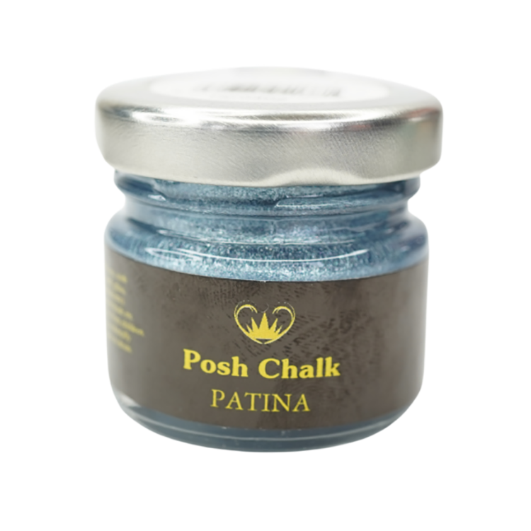 Chalk AQUA Patina - Metallisk förgyllningspasta - PRUSSIAN BLUE