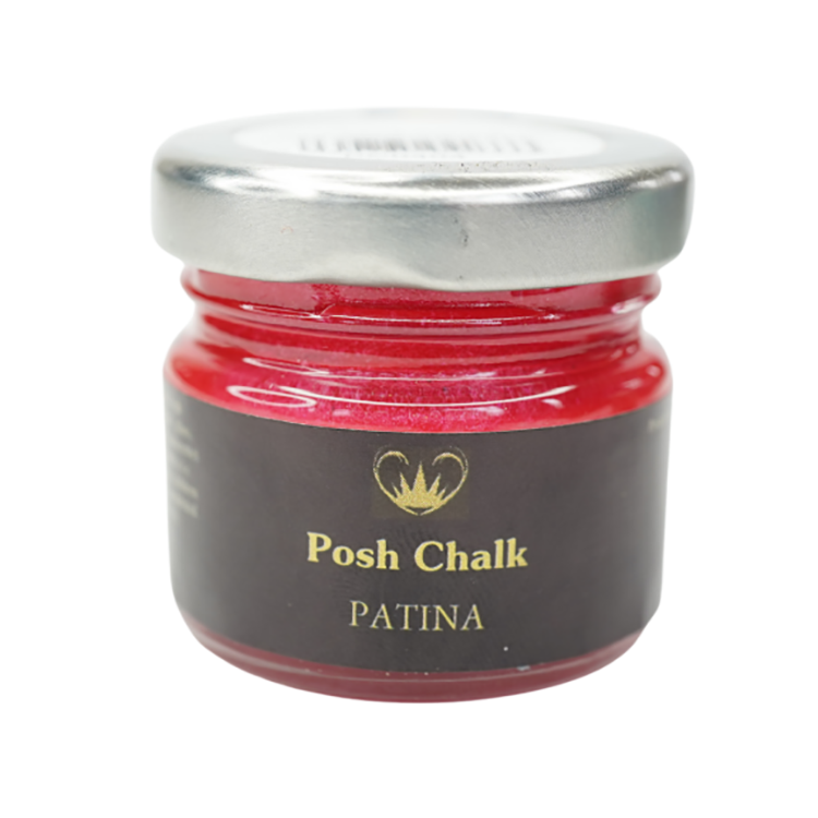 Posh Chalk AQUA Patina - Metallisk förgyllningspasta - RED MEDIUM CADMIUM