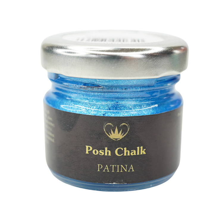 Posh Chalk AQUA Patina - Metallisk förgyllningspasta - BLUE PHTHALO