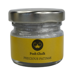 Posh Chalk® Precious AQUA Patina - Metallisk förgyllningspasta - ROYAL SILVER