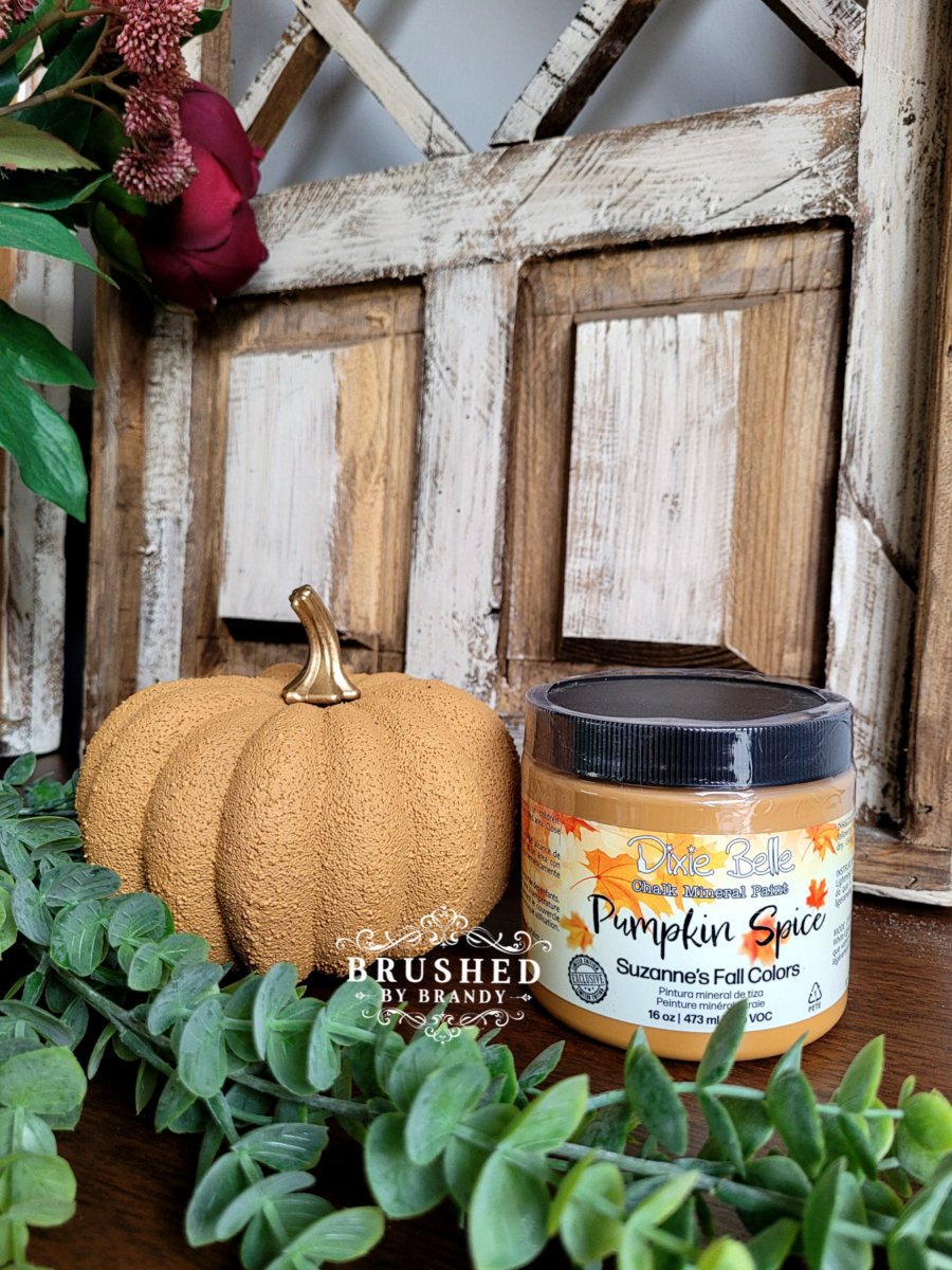 Dixie Belle CHALK Mineral Paint - PUMPKIN SPICE - Photo Credit: @brushedbybrandy