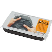 Plus® Lufttorkande naturlig lera - SVART 1kg