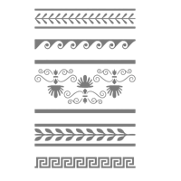 Autentico Schablon - Greek Borders ca 20x30cm
