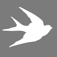 Autentico Schablon - Flying Swallow ca 30x30
