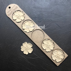 WoodUbend® Flowers 5x5cm WUB1479 (5-pack)