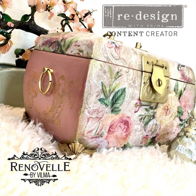 RECOUPAGE - Re Design Rice Paper - Floral Sweetness - Photo credit @renovelleCA
