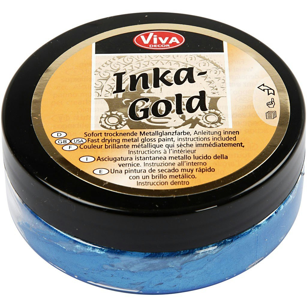 Inka Gold - Metallpasta - Steel Blue