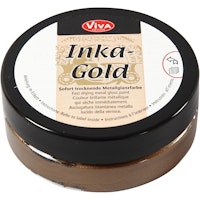 Viva Decor Inka Gold - Metallisk Vaxpasta - BROWN GOLD 50ml