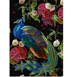 MINT - A3 Decoupagepapper (ca 30x42cm) - PEACOCK