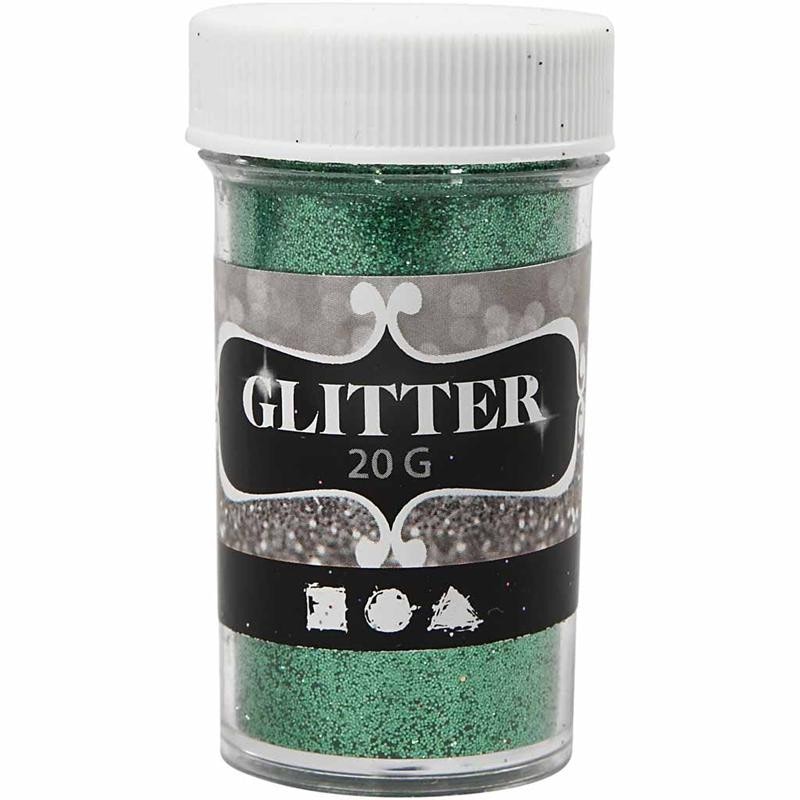 Glitter i ströburk 20g - Grönt