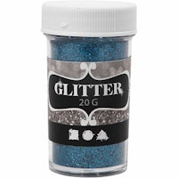 Glitter i ströburk 20g - Turkosblått