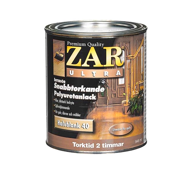 ZAR® Ultra Interiör - Halvblank 40 - Oljeburet Polyuretanlack  237ml