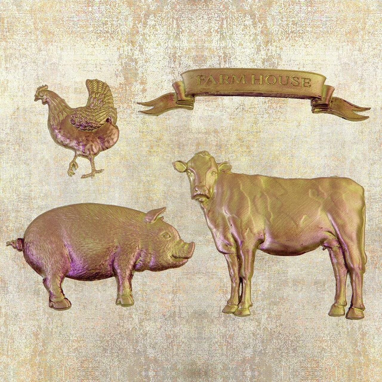 Silikonform - ReDesign Decor Moulds - Farm Animals