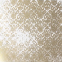 Glitz Design -  Mini Metallic Rub On -  Distressed Gold Damask 14x14cm