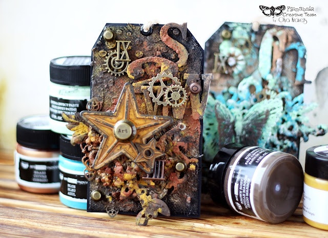 ROST - Art Extravagance Rust Effect Paste - Set med 3st färgade pastor