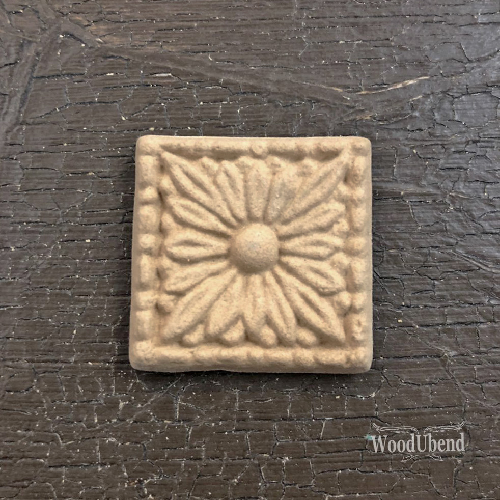 WoodUbend® Square Flower 3x3cm WUB207
