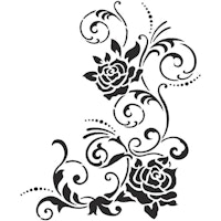 Viva Decor Stencil - A4 Schablon - Filigree Flowers