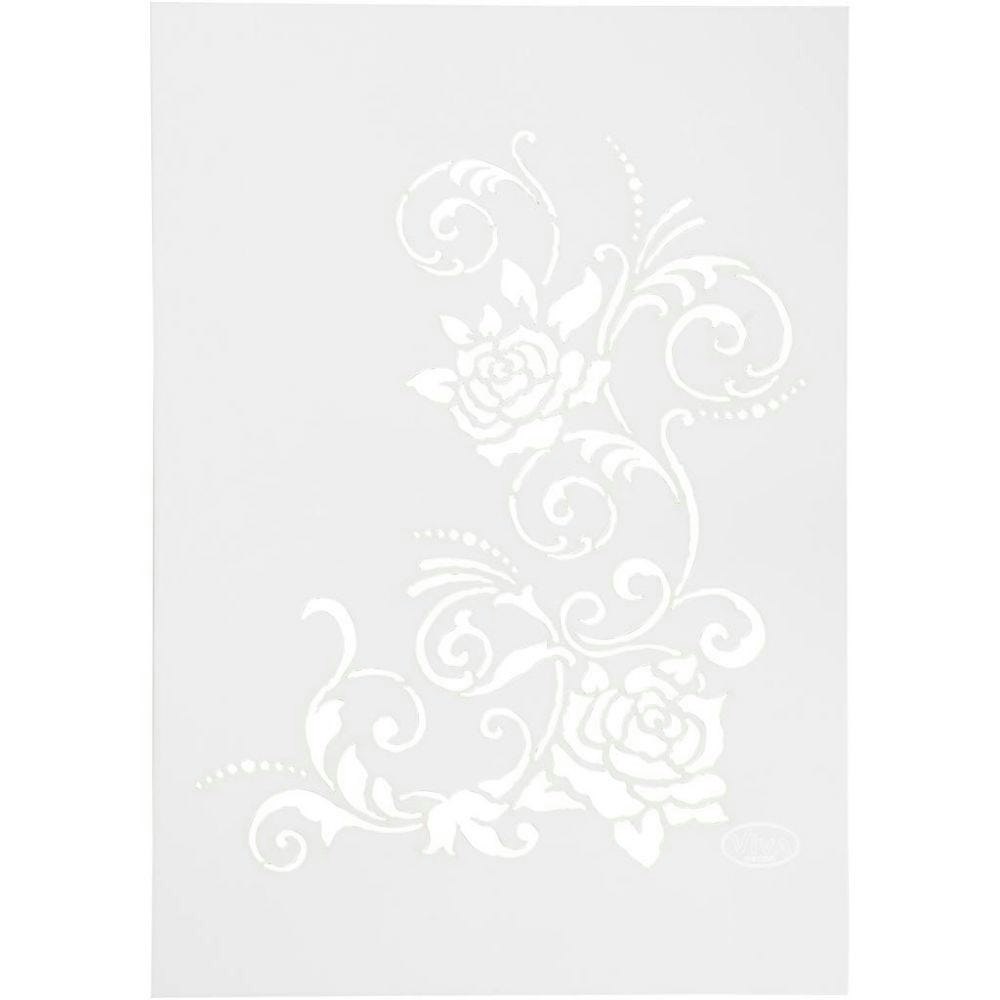 Viva Decor Stencil - A4 Schablon - Filigree Flowers