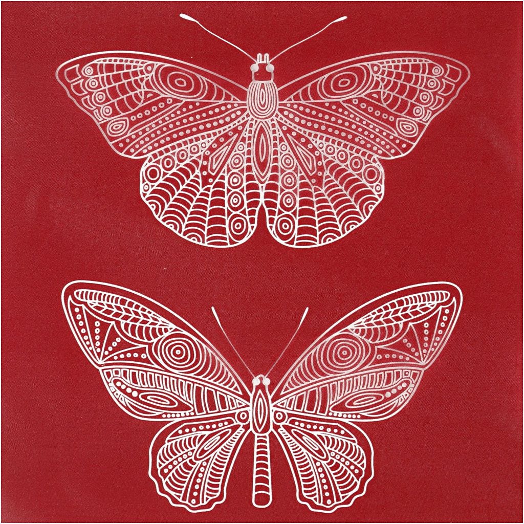 Screen Stencil - Schablon - Butterfly