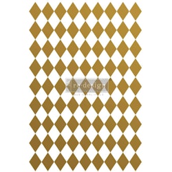 ReDesign Décor Transfers® - Gold Harlequin ca 61x89cm