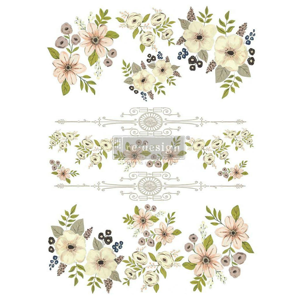 Re Design Decor Transfers - Transfermotiv - PAINTED FLORALS