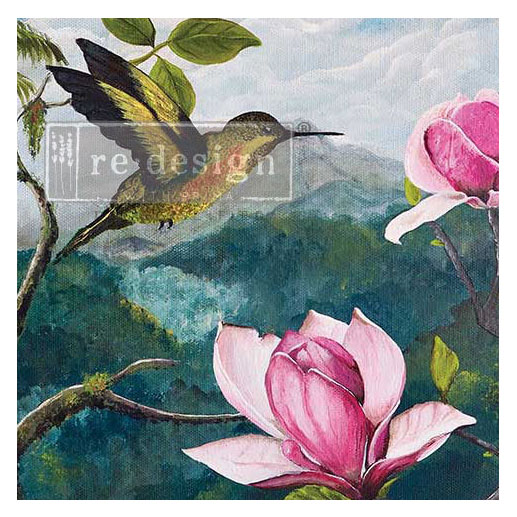 DECOUPAGE - Re Design - A1 Tissue Paper - Spring Magnolias - Photo Credit: @Bozena.Maxwell