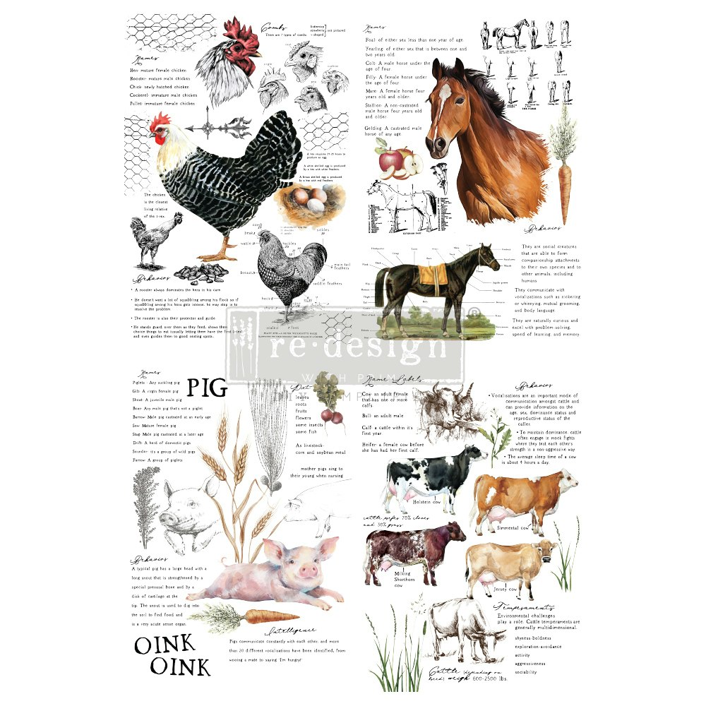 Re Design Décor Transfers - Farm Life