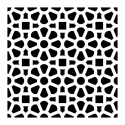 Schablon ca15x15cm - Cement tile No:2