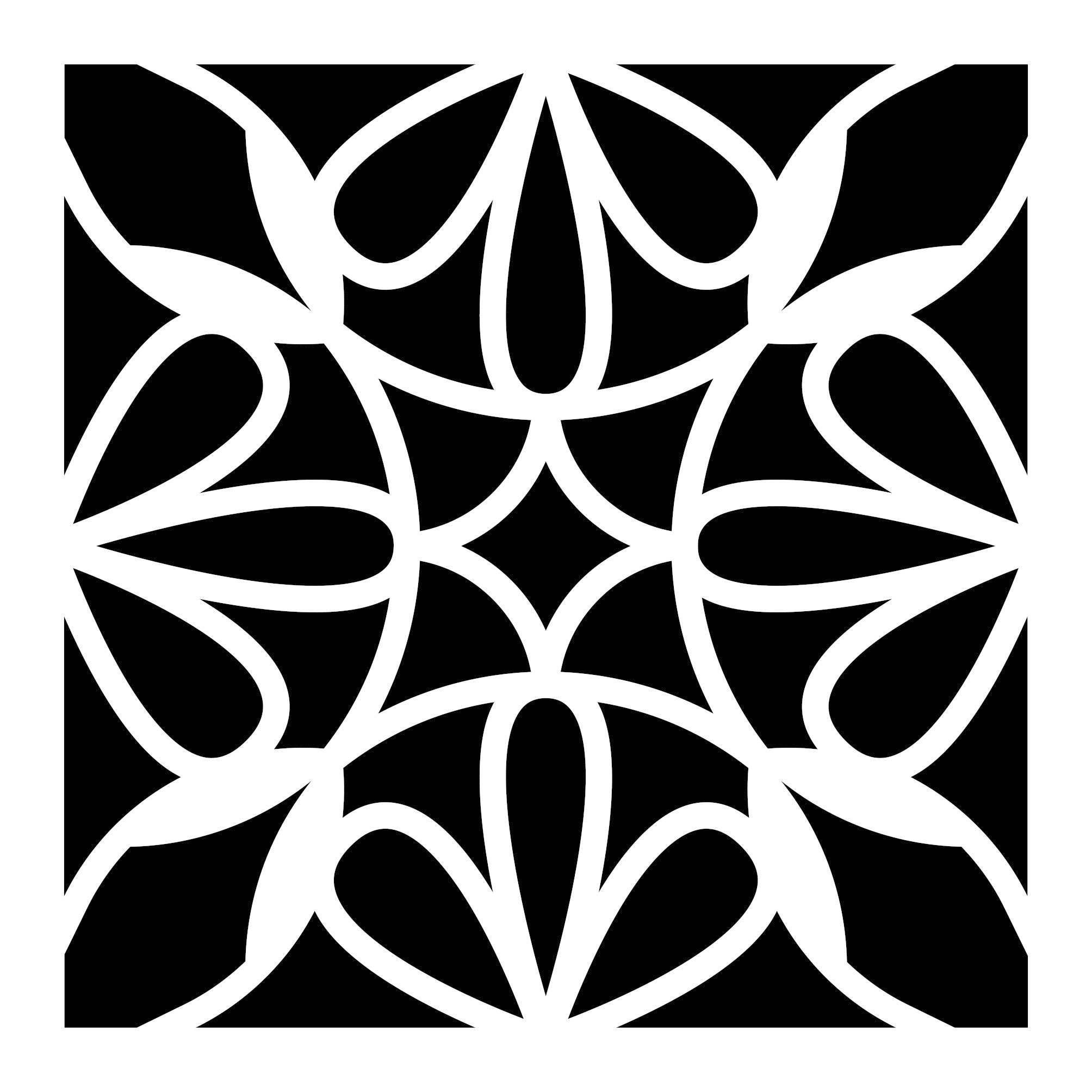 STENCIL - Mönsterschablon - Cement Tile No:3