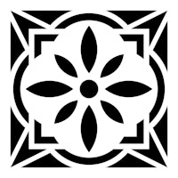 Schablon ca15x15cm - Cement tile No:6