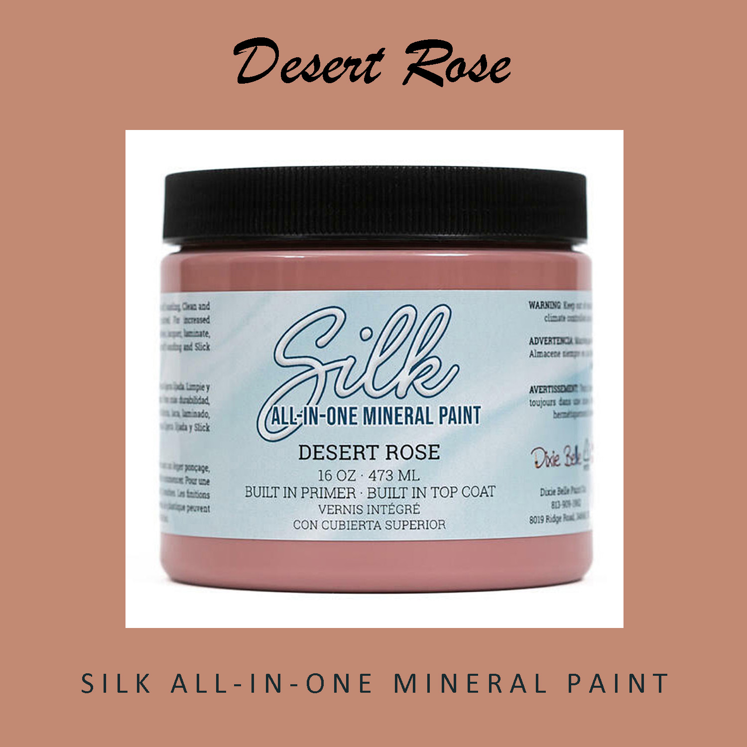 Dixie Belle SILK All-In-One Mineral Paint - Desert Rose