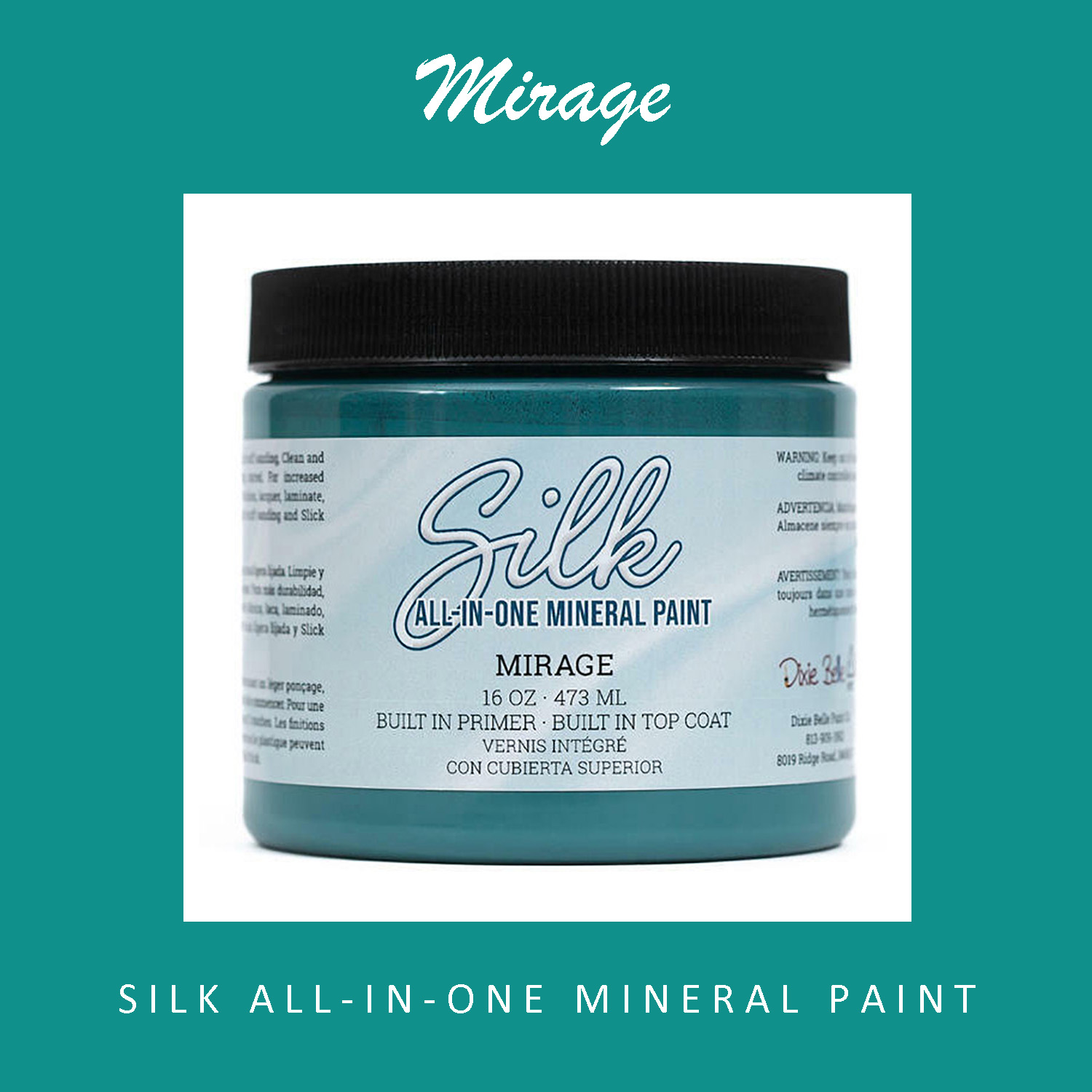 Dixie Belle SILK All-In-One Mineral Paint - MIRAGE
