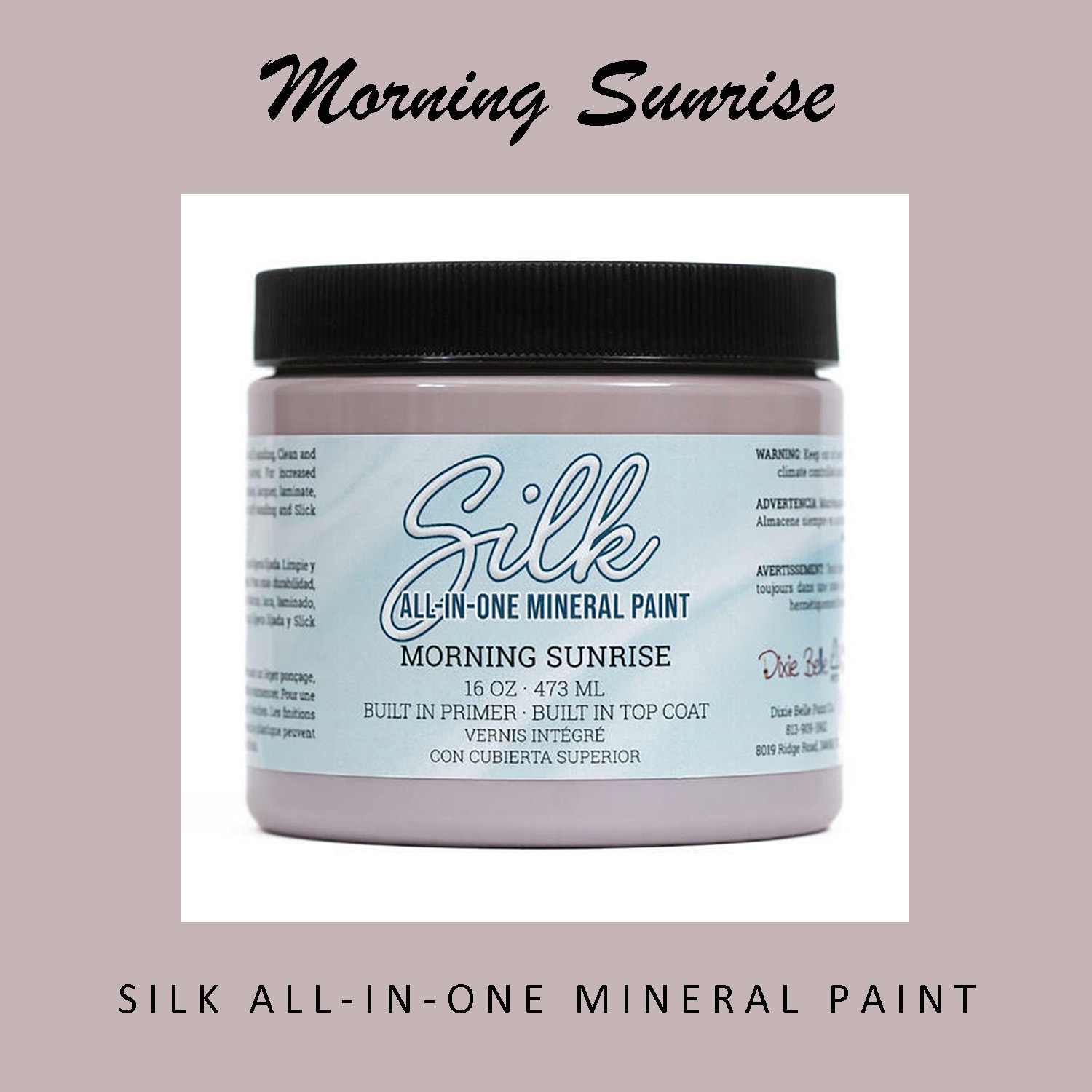 Dixie Belle SILK All-In-One Mineral Paint - MORNING SUNRISE