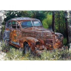 Re Design - A1 Tissue Paper - This Rusty Car - ca 59x84cm