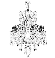 ReDesign Décor Stencils® - Schablon​​​​​​​ ca 40x61cm - EMPIRE CHANDELIIER