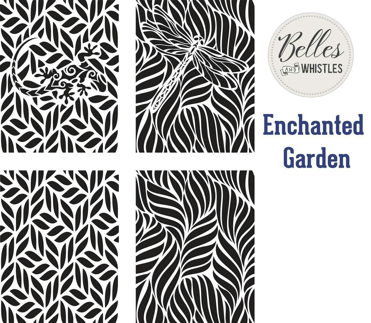 SCHABLONER - Dixie Belles & Whistles -  Enchanted Garden Stencil