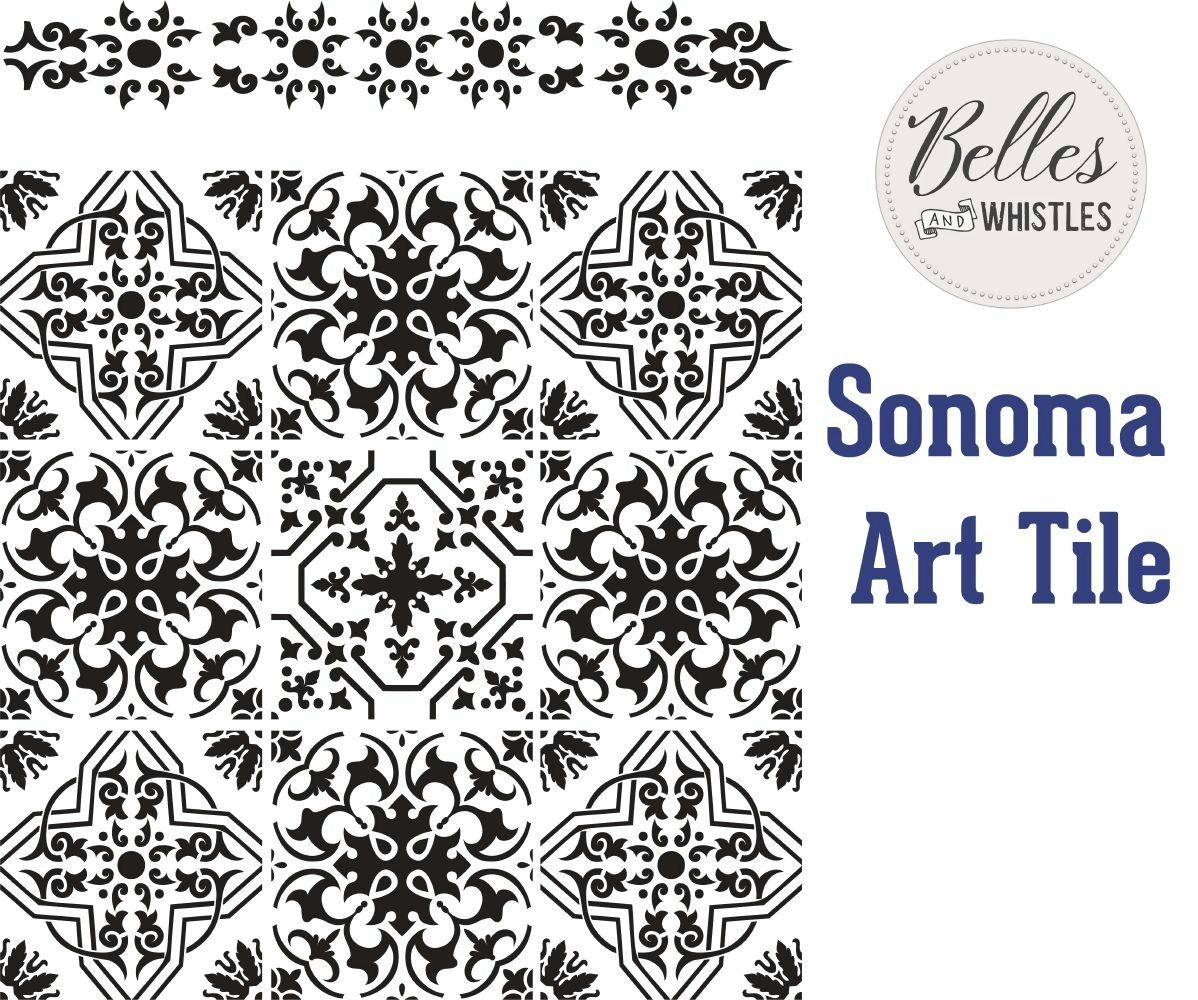 SCHABLONER - Posh Chalk Premium Stencil - Sonoma Art Tiles