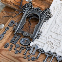 Finnabair - Imaginarum Mould - Silikonform - Locks and keys