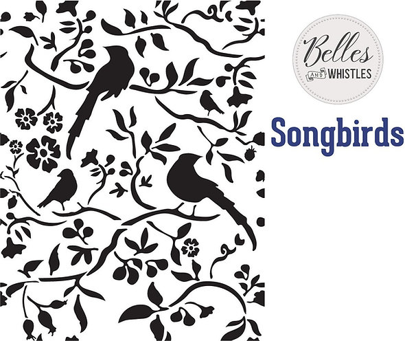 SHABLONER - Dixie Belles & Whistles Stencil - Birdsongs