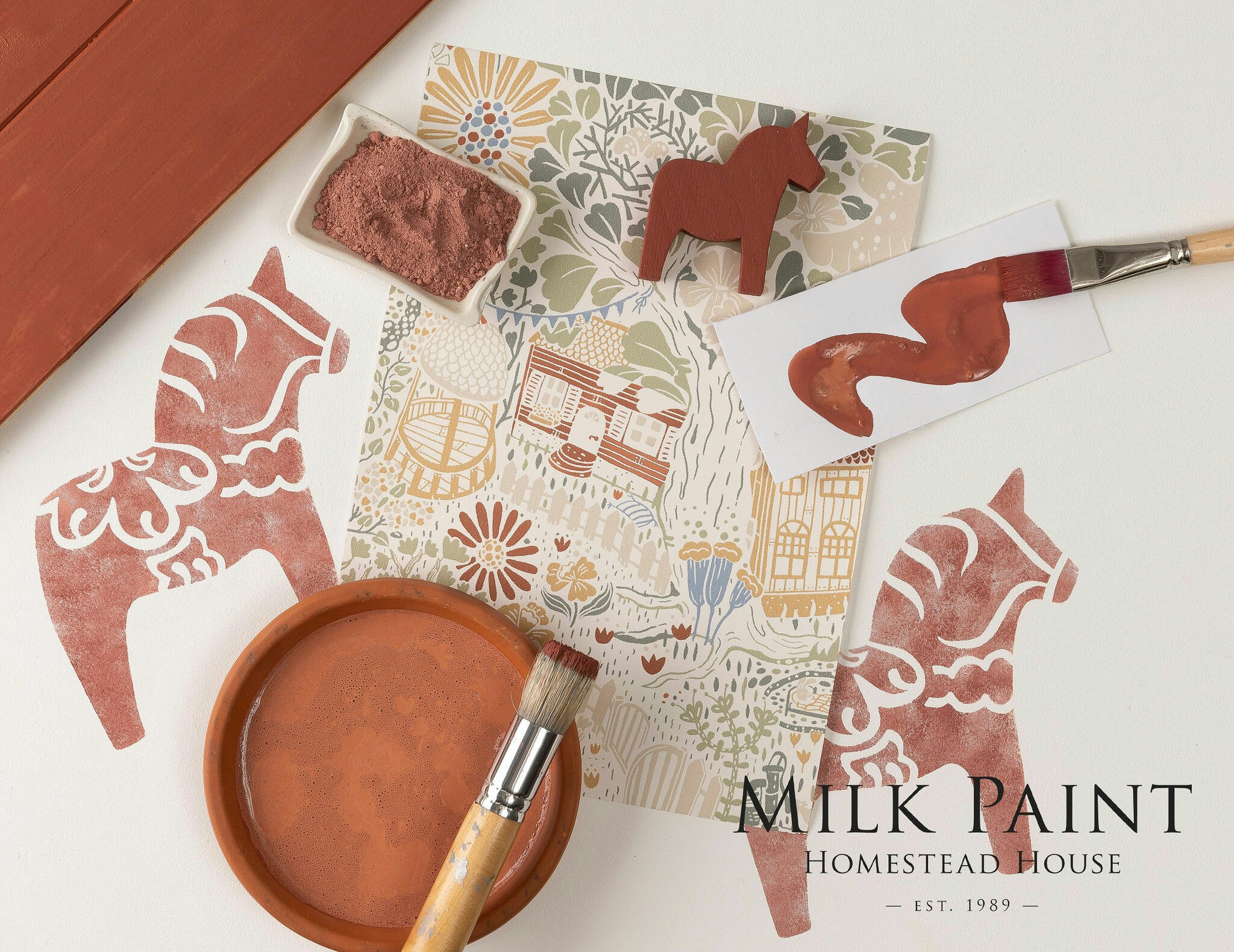 Homestead House - Milk Paint - Kaseinfärg - Dala Red