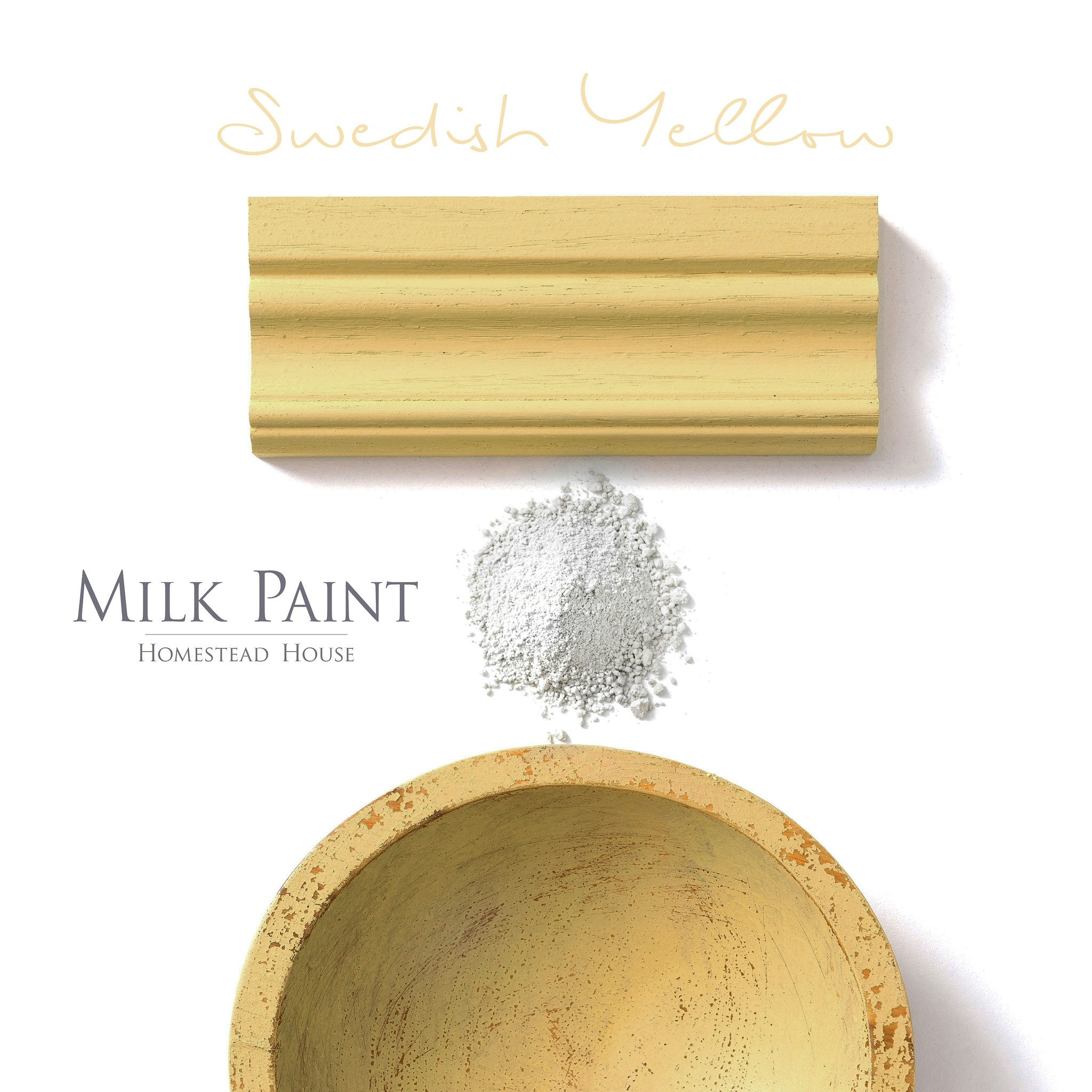 SWEDISH YELLOW - Homestead House - Milk Paint - Kaseinfärg - Mjölkfärg