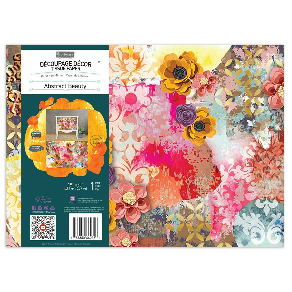 DECOUPAGE - Re Design Tissue Paper - CECE Abstract Beauty