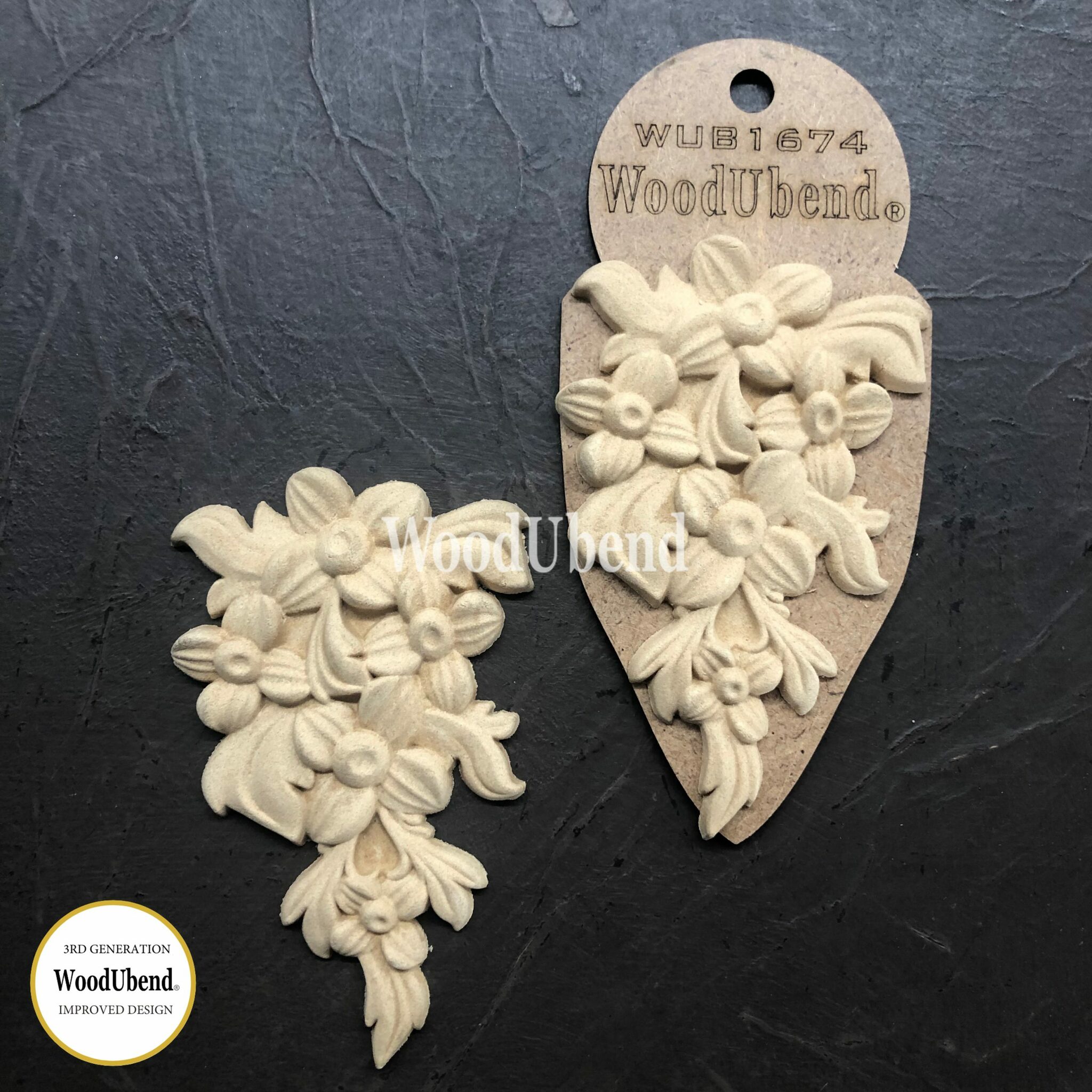 FLEXIBLA ORNAMENT - WoodUbend - Flower Garlands WUB1674 (2-pack)