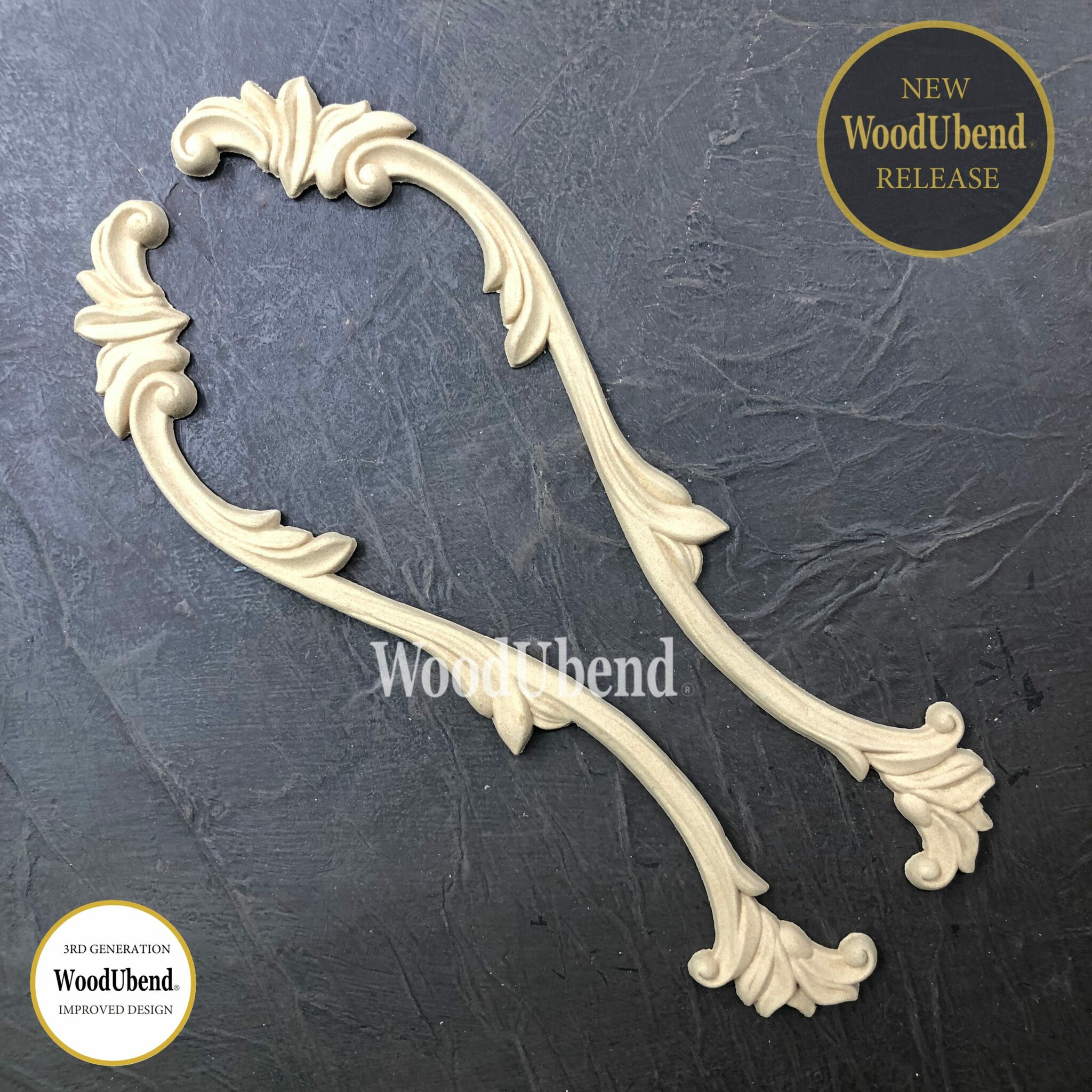 FLEXIBLA ORNAMENT - WoodUbend -  Decorative Drops (S) -  WUB1245.26 (2-pack)