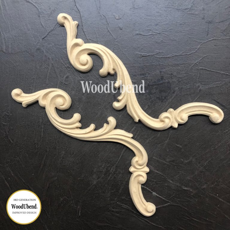 FLEXIBLA ORNAMENT - WoodUbend - Decorative Scrolls - WUB1309 (2-pack)