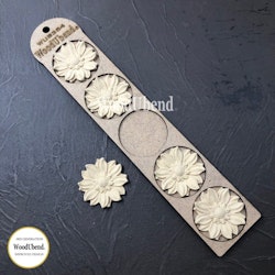 WoodUbend® Classic Petal Flowers Ø 5cm WUB0354 (5-pack)
